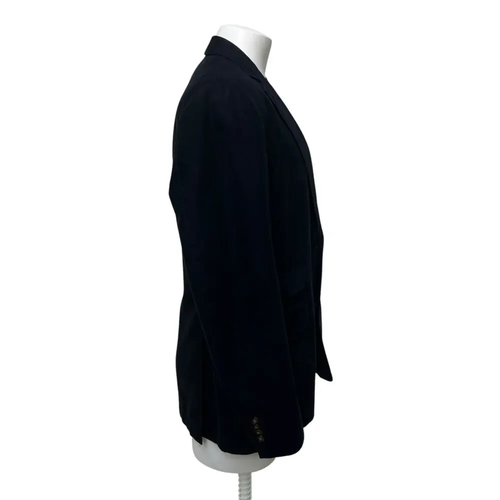 Kroon Sting Wash Blazer Jacket Sport Coat 42R Black 2 Button Single Breasted - Picture 8 of 16